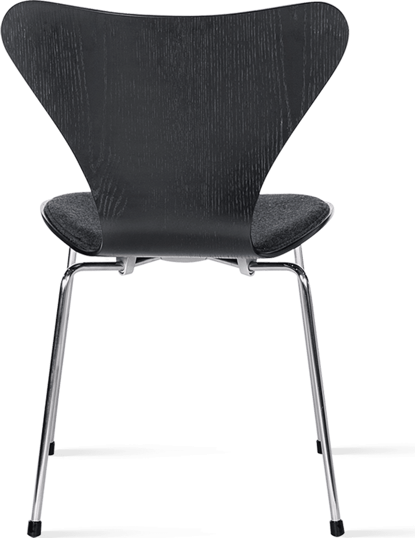 Series 7 Chair - Half Upholstered Wool/Charcoal Grey image.