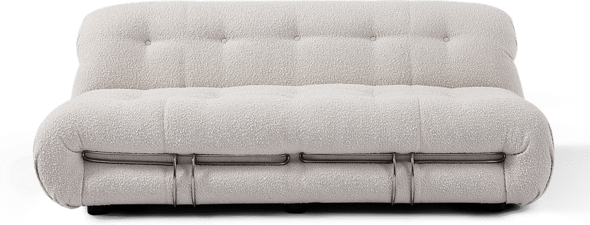Soriana Style Sofa 2 Seat Creamy Boucle image.