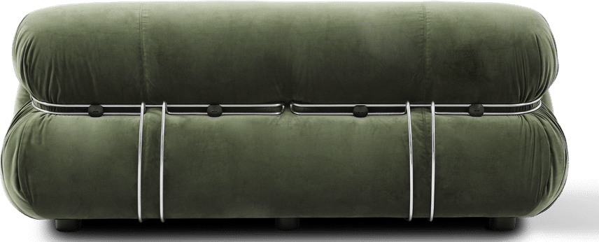 Soriana Style Sofa 2 Seat Bottle Green Velvet image.