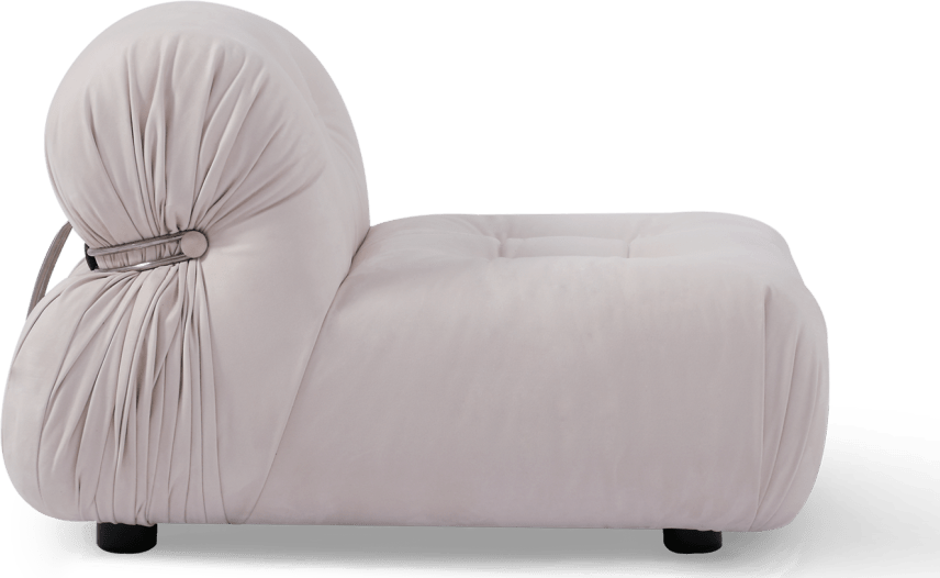Soriana Style Lounge Chair Creamy Alcantara image.