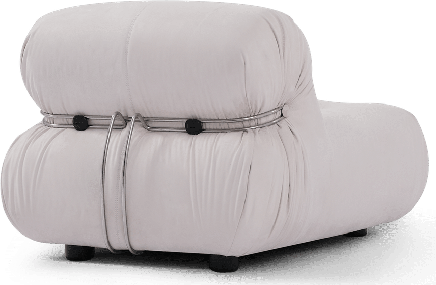 Soriana Style Lounge Chair Creamy Alcantara image.