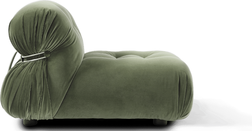 Sedia da salotto in stile Soriana Bottle Green Velvet image.