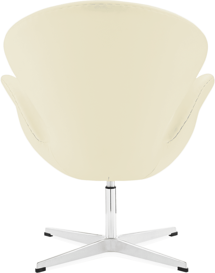 La sedia del cigno Premium Leather/Without piping/Cream image.