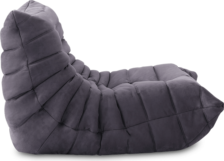 Comfort Style Lounge Sofa Charcoal Grey Alcantara/Alcantara image.