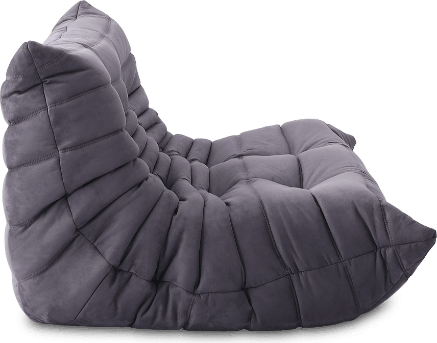 Comfort Style 2-Seater Sofa Charcoal Grey Alcantara/Alcantara image.