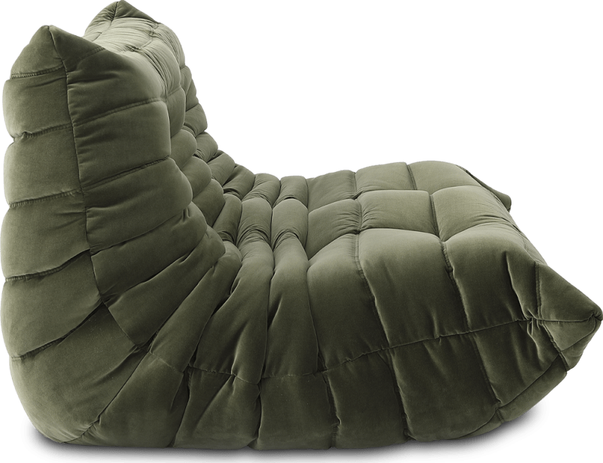 Comfort Style 2-Seater Sofa Bottle Green Velvet/Velvet image.