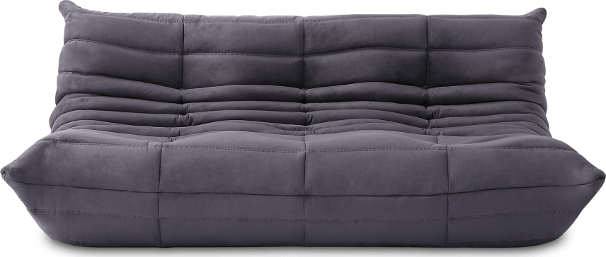 Comfort Style 3-sitsig soffa Charcoal Grey Alcantara/Alcantara image.