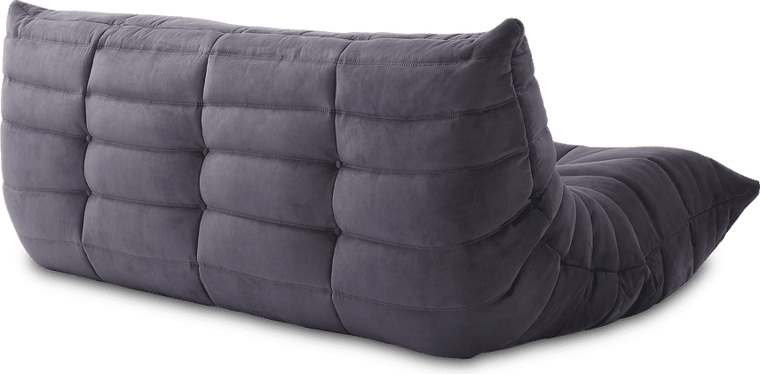 Comfort Style 3-Sitzer Sofa Charcoal Grey Alcantara/Alcantara image.