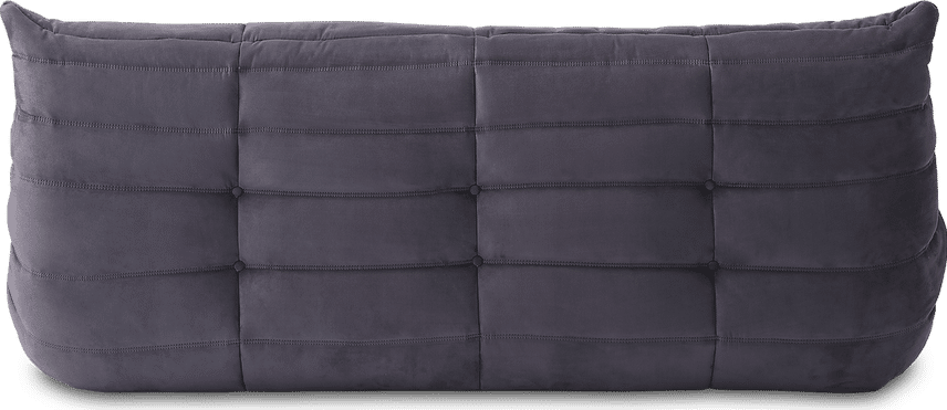 Comfort Style 3-sitsig soffa Charcoal Grey Alcantara/Alcantara image.