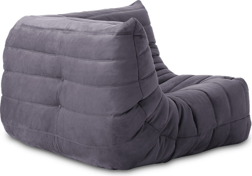 Comfort Style Curve Sofa Charcoal Grey Alcantara/Alcantara image.