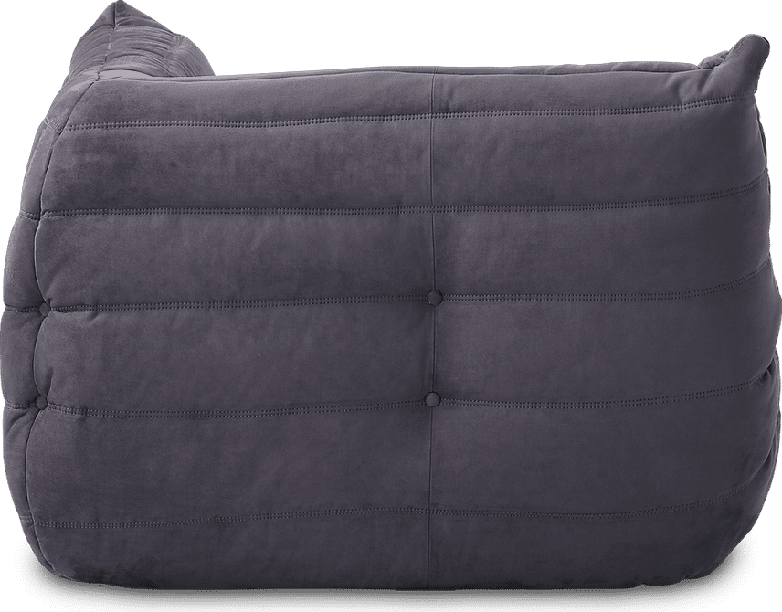 Comfort Style Curve Sofa Charcoal Grey Alcantara/Alcantara image.