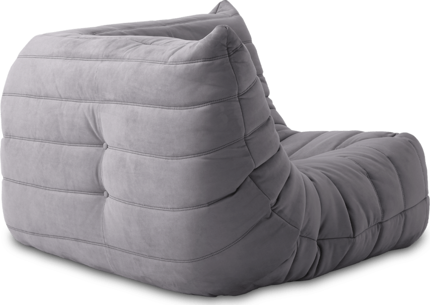 Comfort Style Curve Sofa Light Grey Alcantara/Alcantara image.