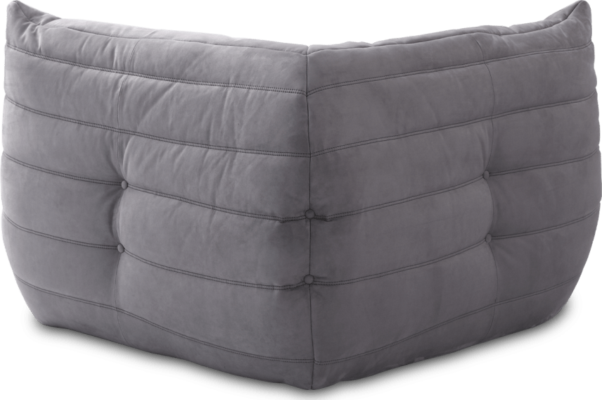 Comfort Style Curve Sofa Light Grey Alcantara/Alcantara image.