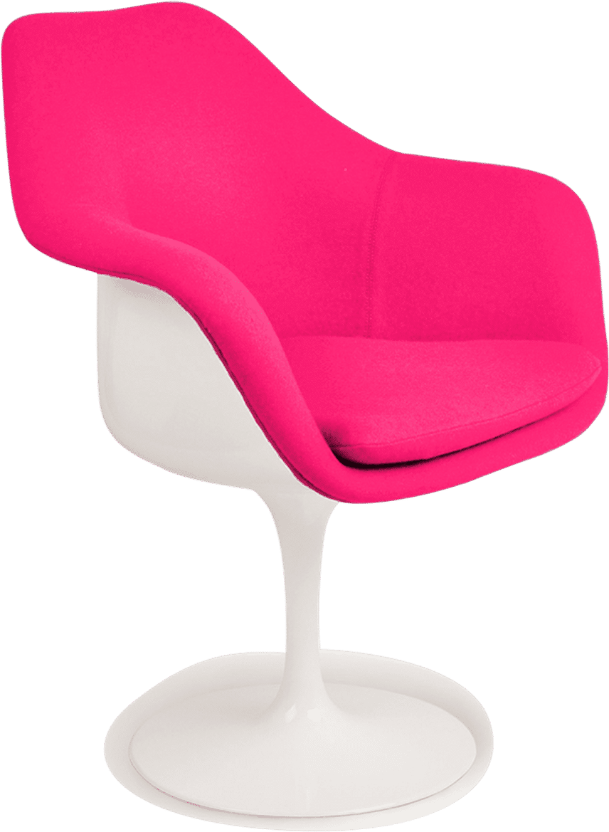 Tulip Carver Chair Pink/White image.