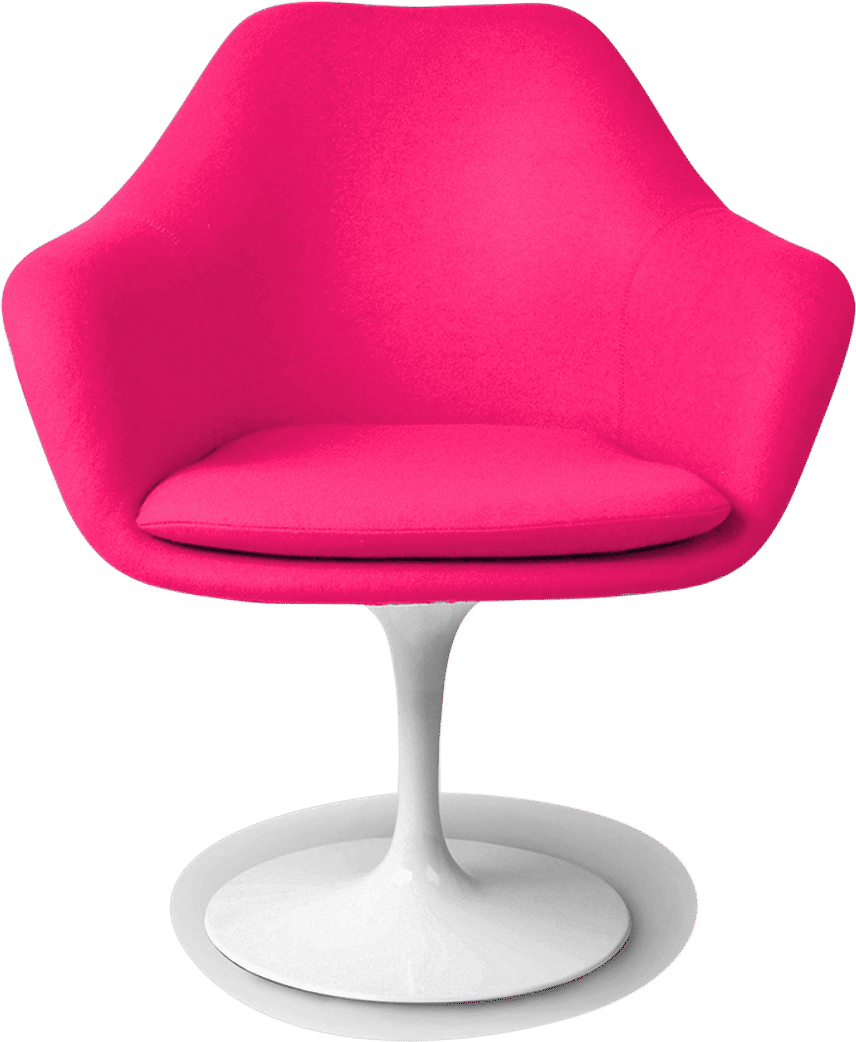 Tulip Carver Chair Pink/White image.