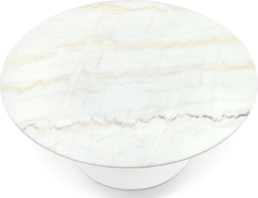 Runder Couchtisch Tulip - Marmor Marble/White Marble image.