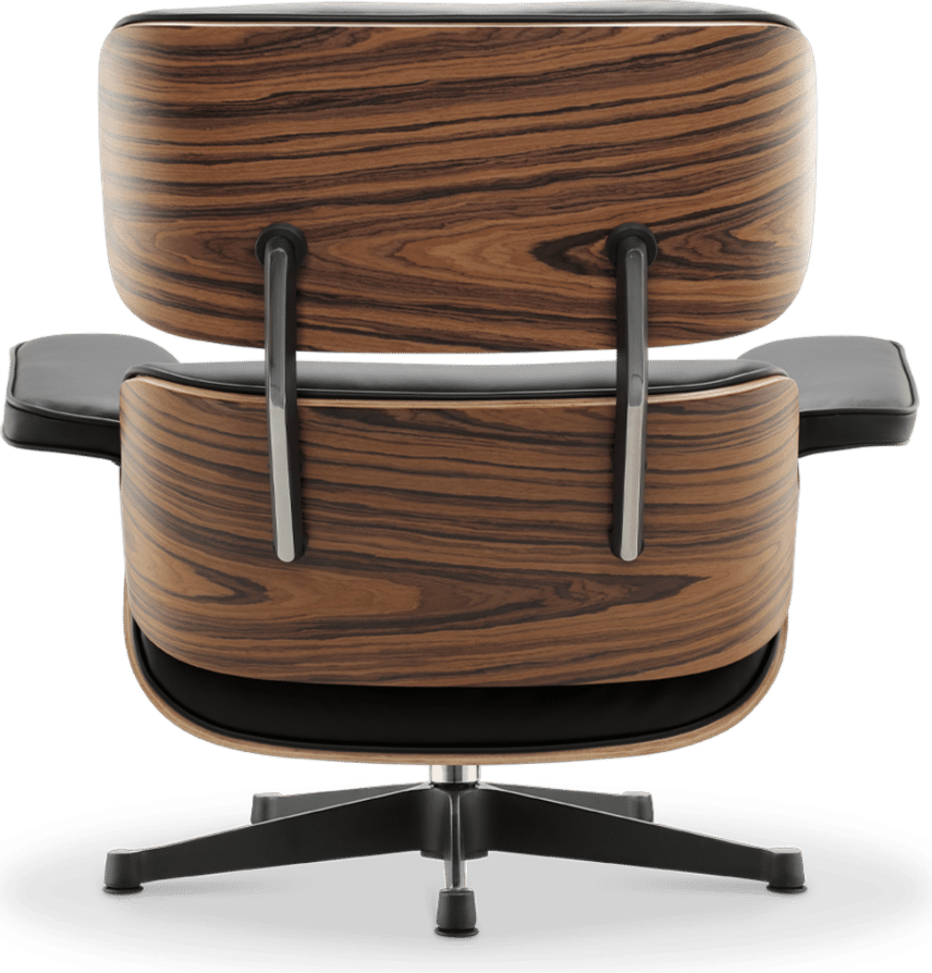 Chaise longue de style Eames 670 Premium Leather/Black/Rosewood image.
