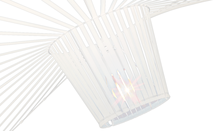 Lámpara de techo estilo Vértigo White/Medium image.