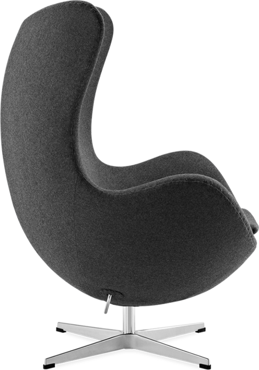 The Egg Chair Wool/Without piping/Charcoal Grey image.