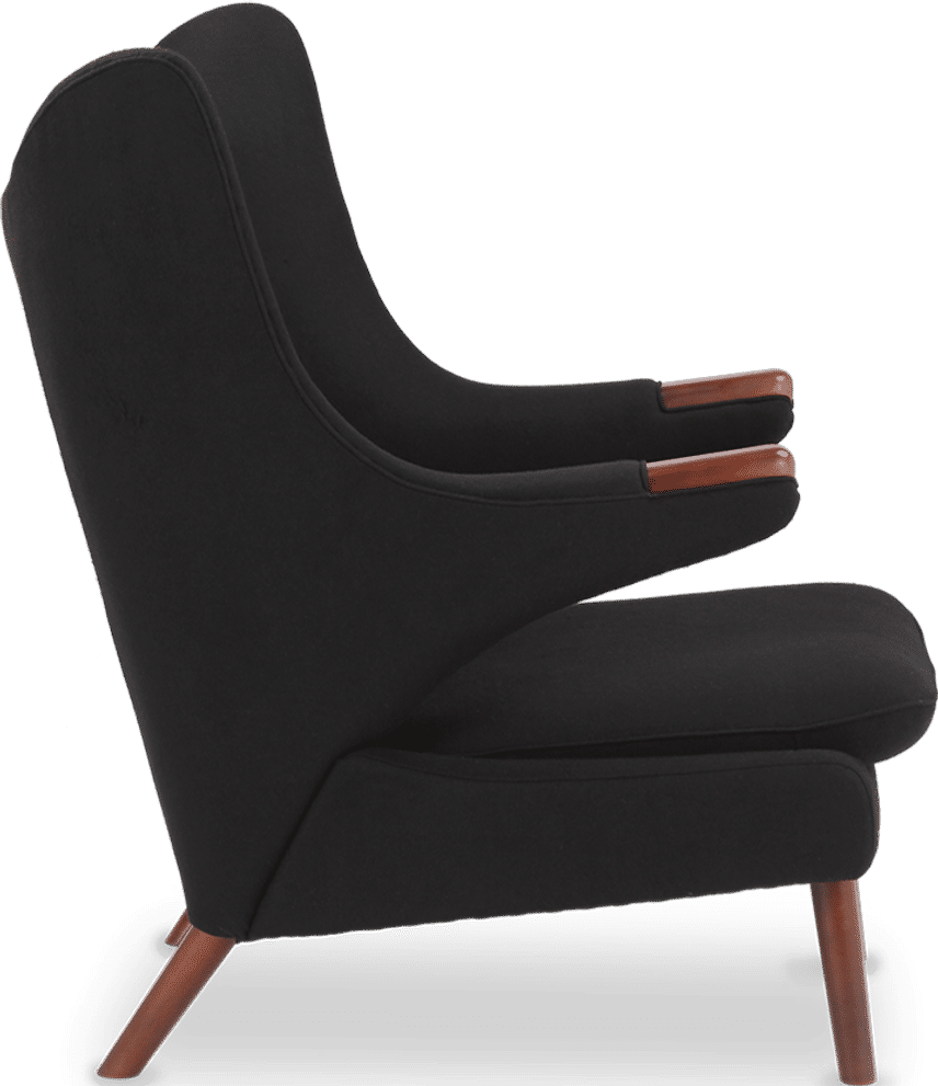 Teddy Bear Chair Wool/Black image.