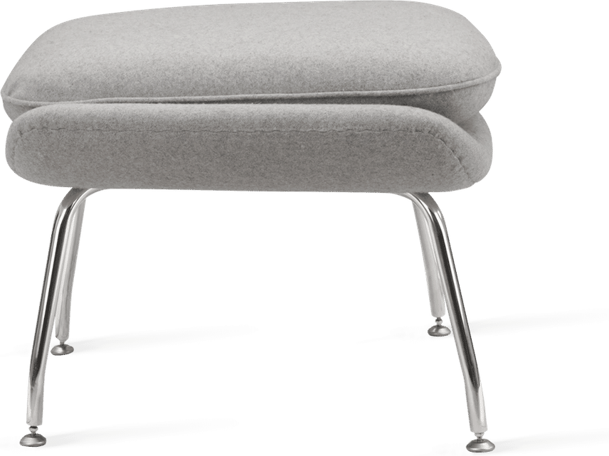 Womb Chair Ottoman Wool/Light Pebble Grey image.